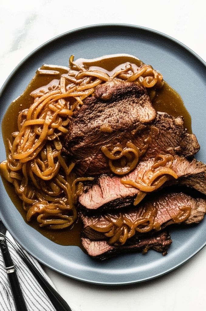 Bottom Round Roast with Onion Gravy