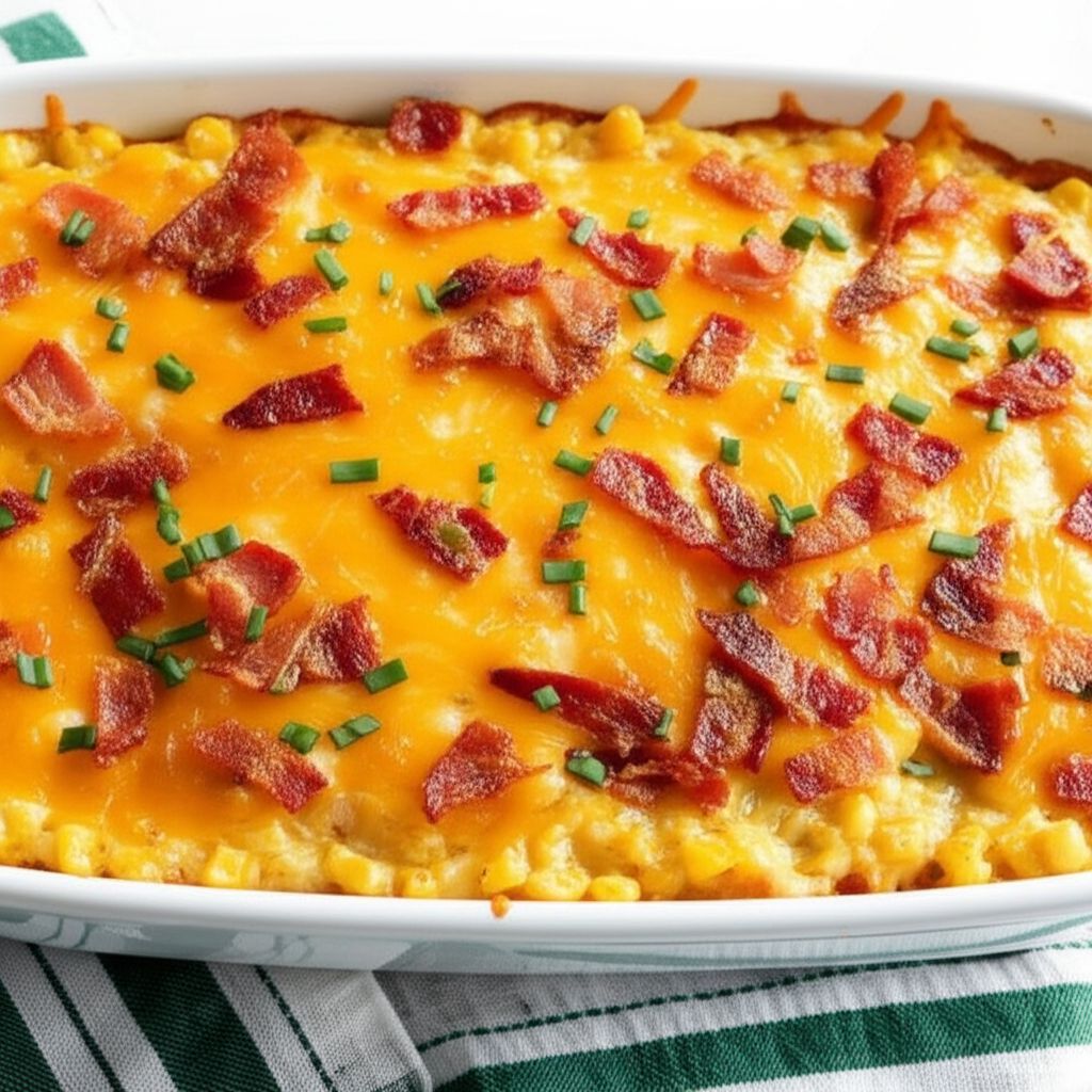 Cheesy Bacon Corn Casserole