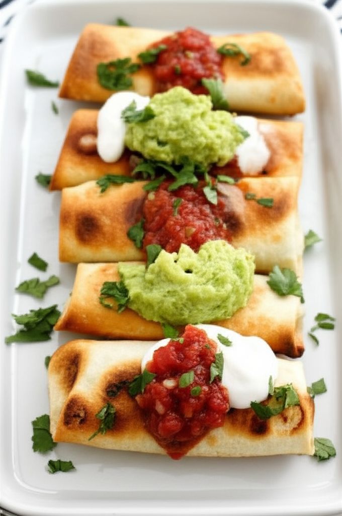 Chicken and Mushroom Chimichangas