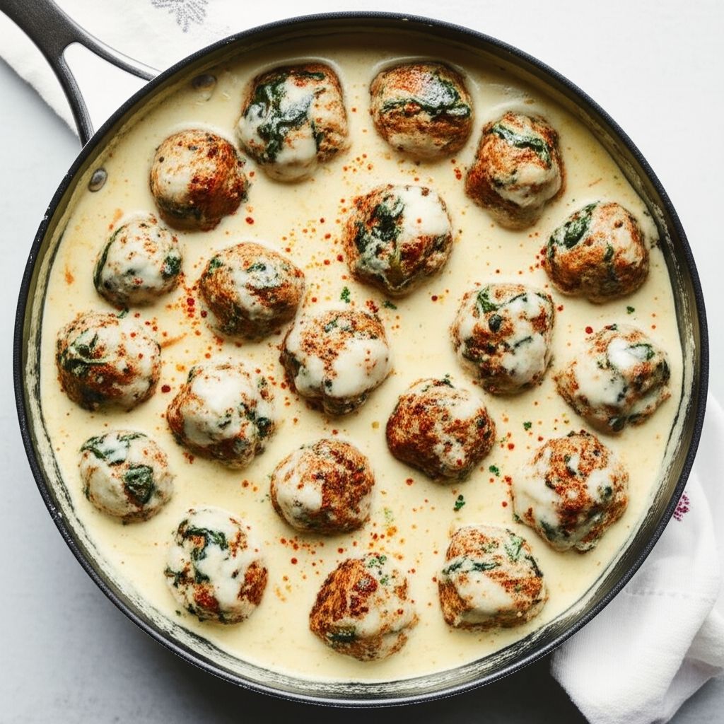 Chicken Florentine Meatballs