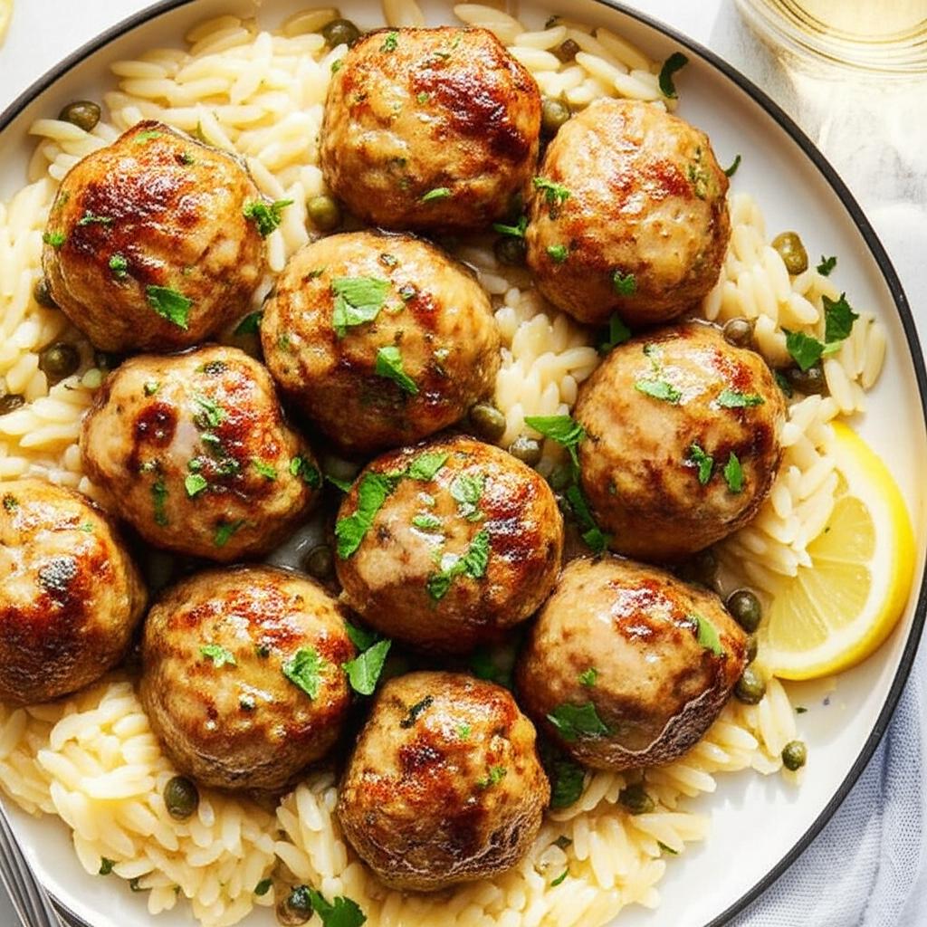 Chicken Piccata Meatballs