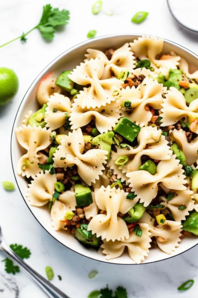 Cold Southwestern Bow Tie Pasta