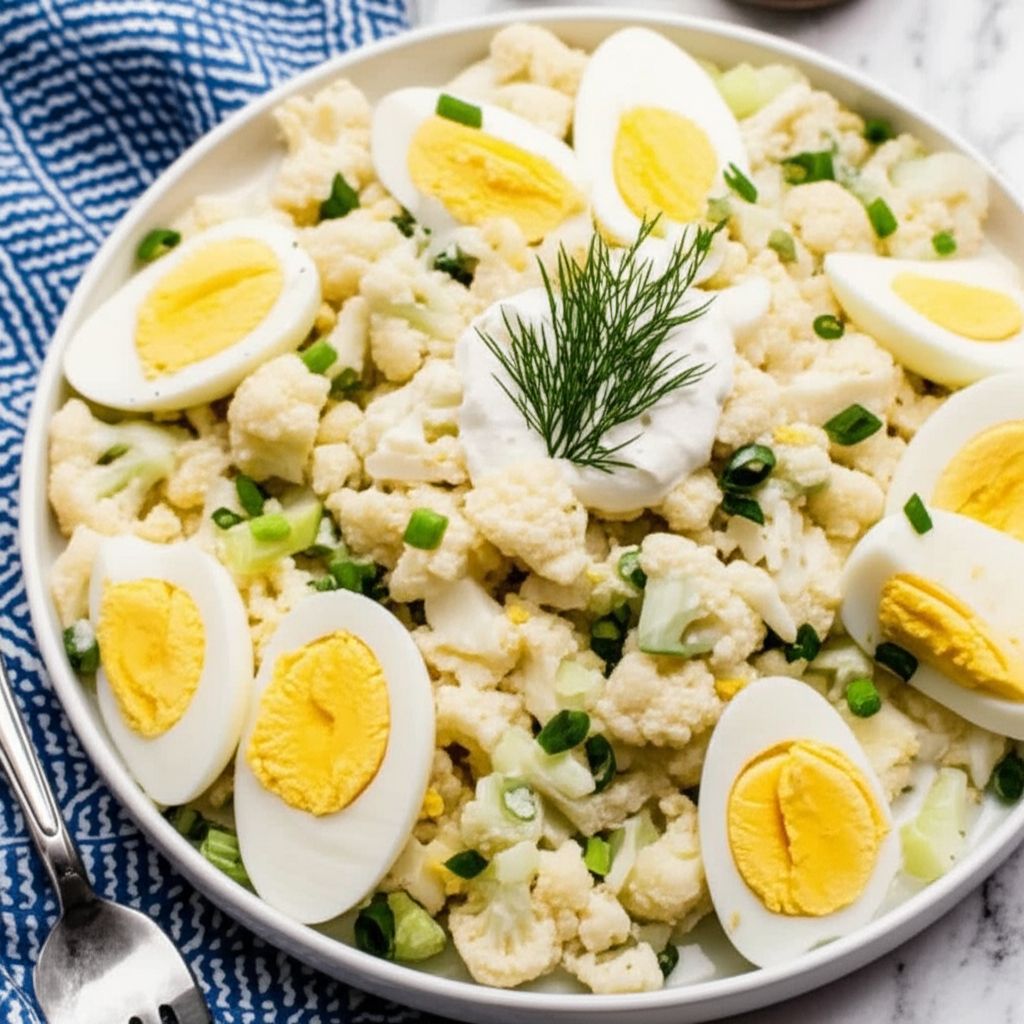 Creamy Cauliflower Egg Salad