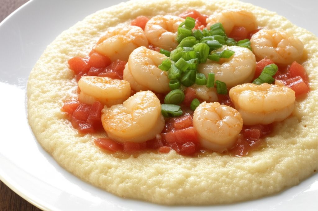 Creamy Southern Shrimp and Cheese Grits