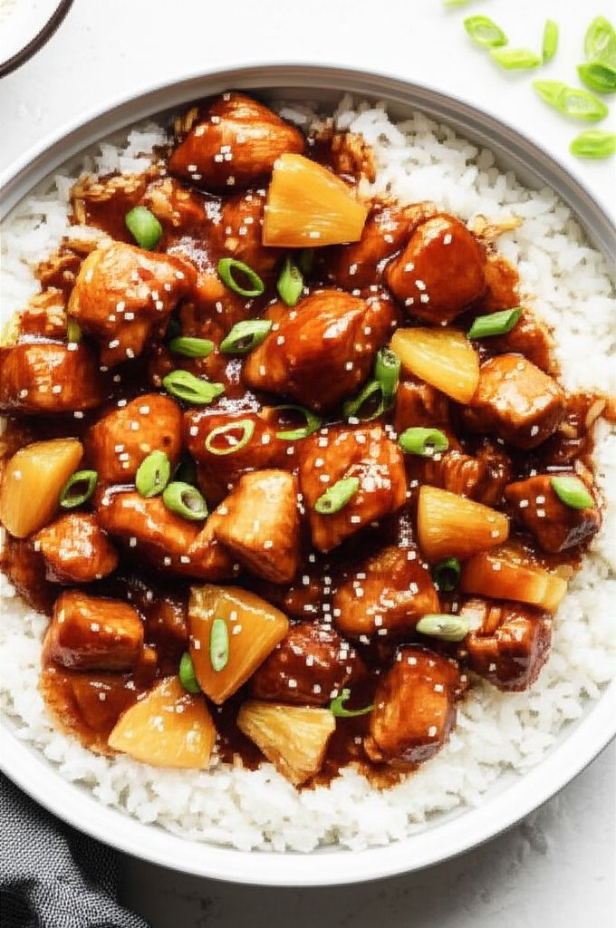 Crockpot Teriyaki Chicken and Rice