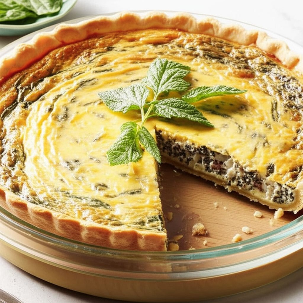 Crustless Spinach Quiche