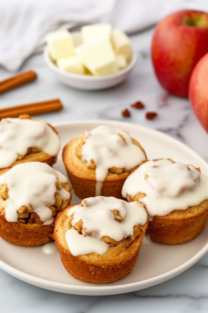 Easy Apple Cinnamon Roll Muffins