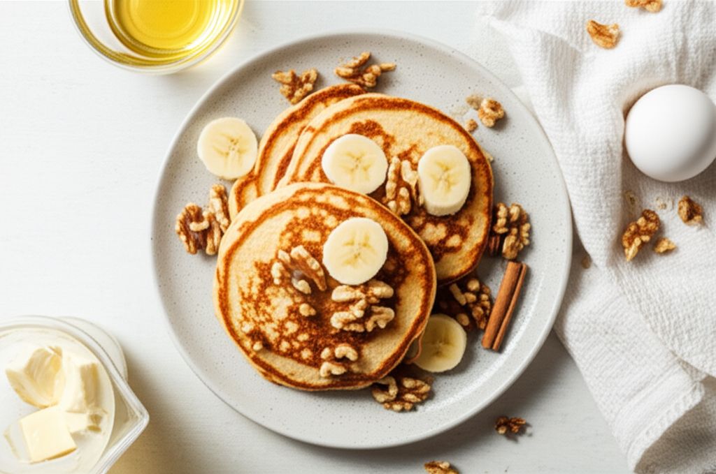 Easy Banana Nut Pancakes