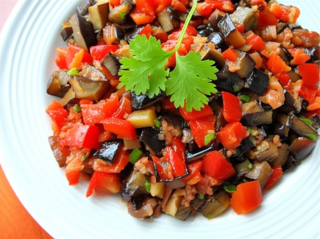Eggplant Salsa and Homemade Pita Chips