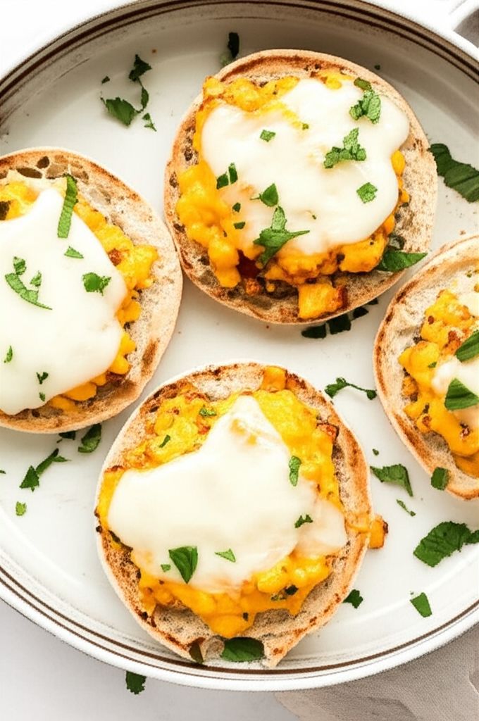 English Muffin Breakfast Pizzas