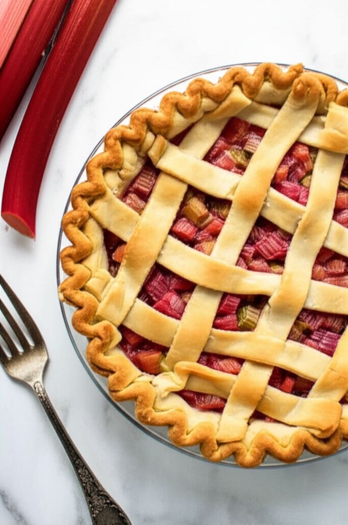 Fresh Rhubarb Pie
