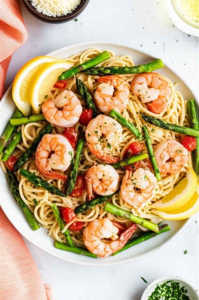 Garlic Angel Hair Shrimp