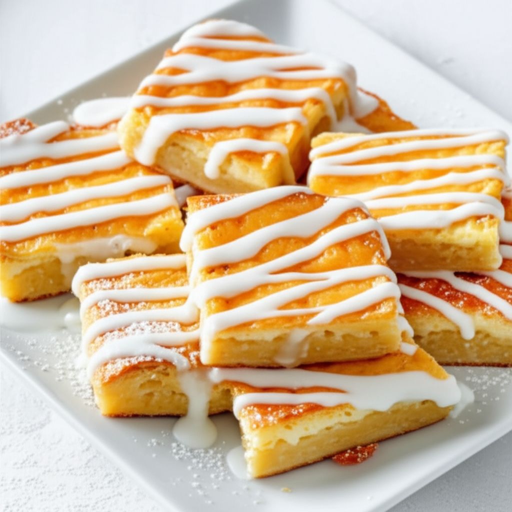 Glazed Cheese Danish Squares
