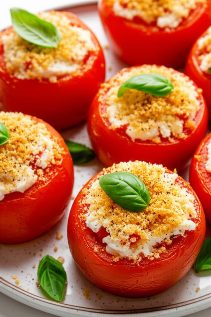 Goat Cheese Stuffed Tomatoes