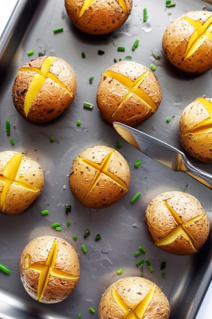 Gorgonzola Stuffed Mini Potatoes