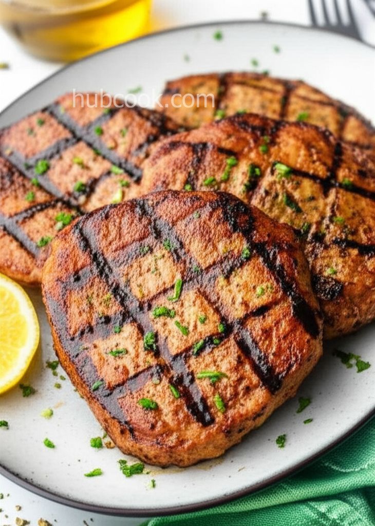 Grilled Lemon Herb Pork Chops