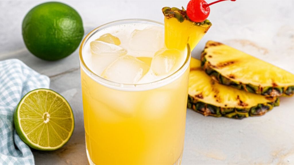 Grilled Pineapple Mai Tai