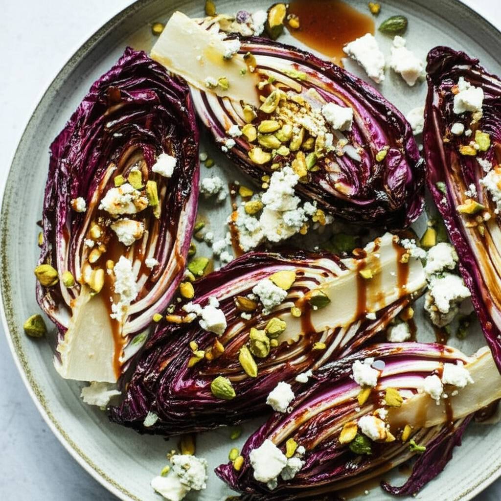 Grilled Radicchio with Blue Cheese