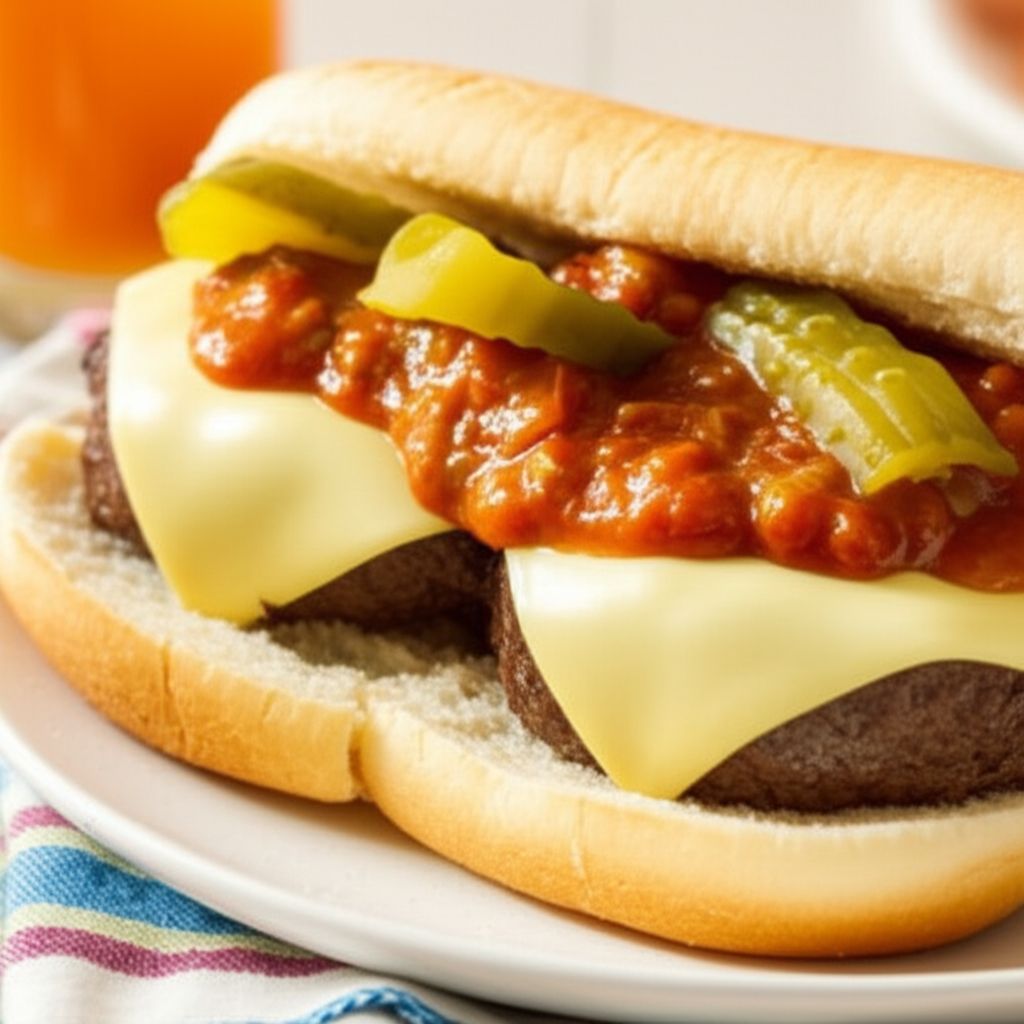 Hamburgers Chili Dog Style