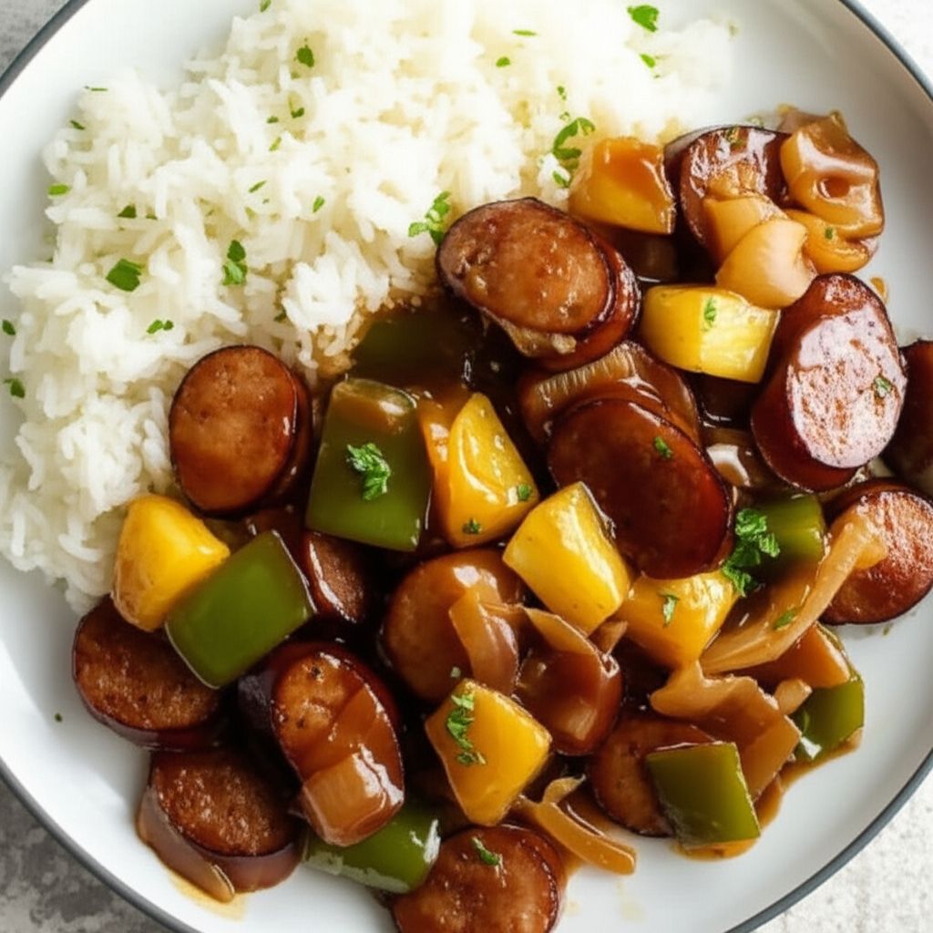Hawaiian Sausage Skillet