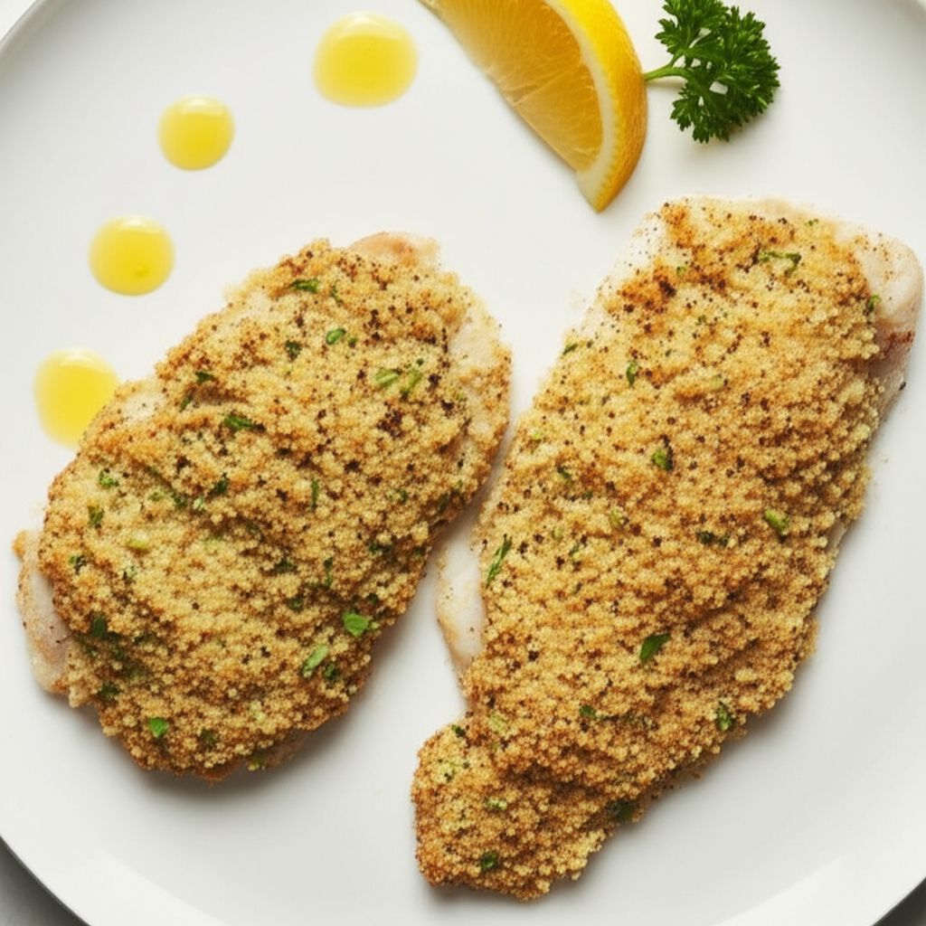 Healthier Broiled Tilapia Parmesan