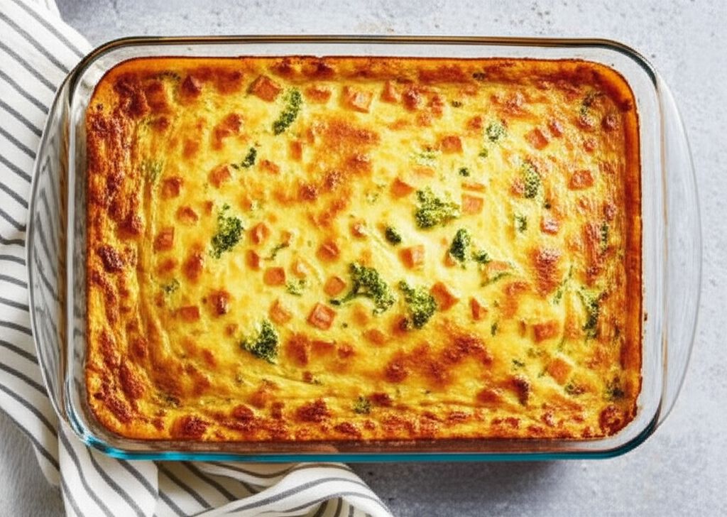 Healthy Sweet Potato and Bacon Breakfast Casserole