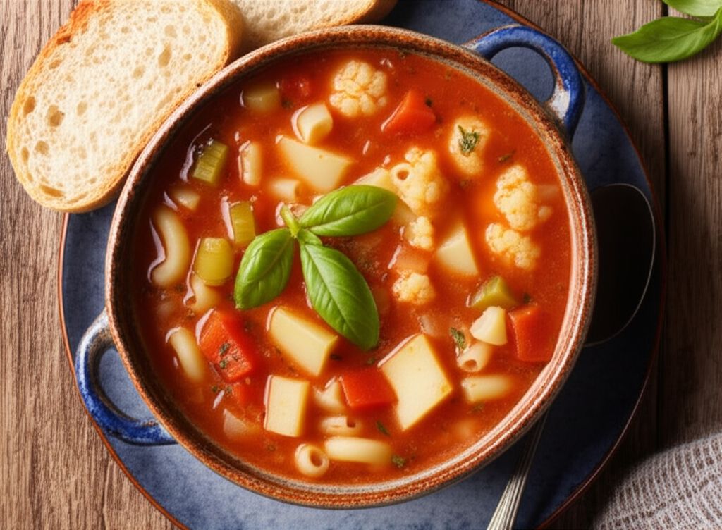 Hearty Vegetable and Macaroni Soup