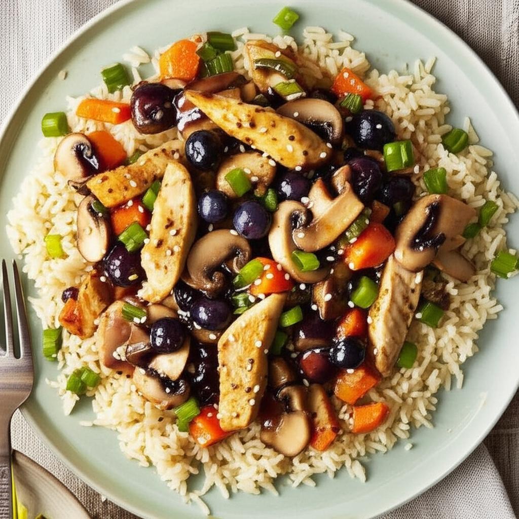 Heather's Blueberry Chicken Stir Fry