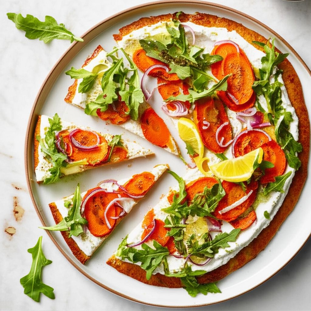 Honey-Roasted Carrot and Goat Cheese Pizza