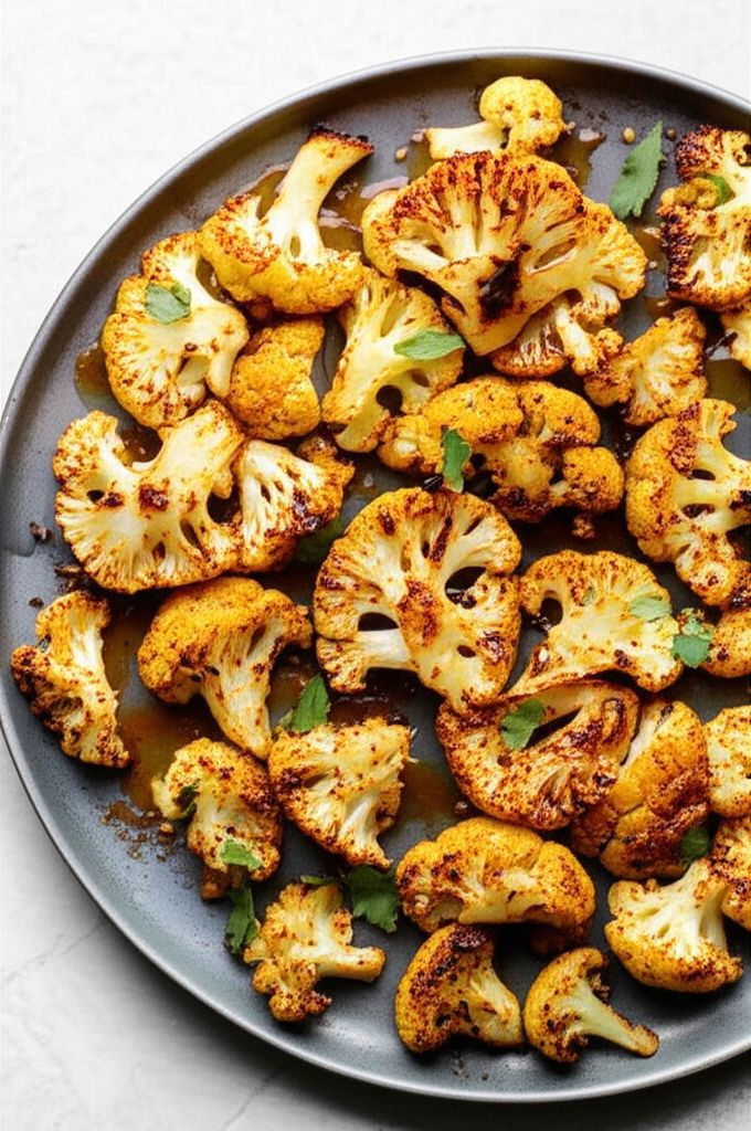 Hot Honey Roasted Cauliflower