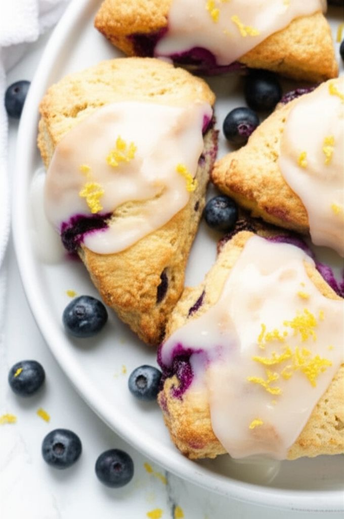 Huckleberry-Lemon Scones