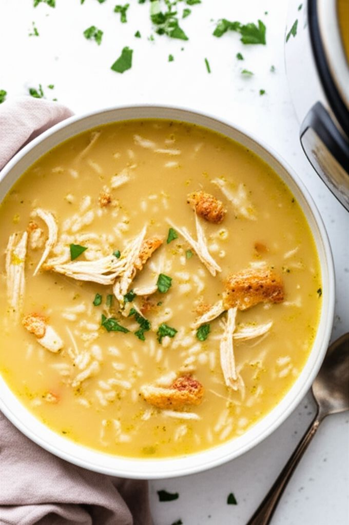 Instant Pot Chicken and Rice Stracciatella