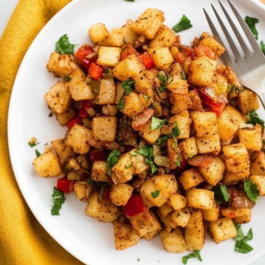 Jicama Hash Browns O'Brien