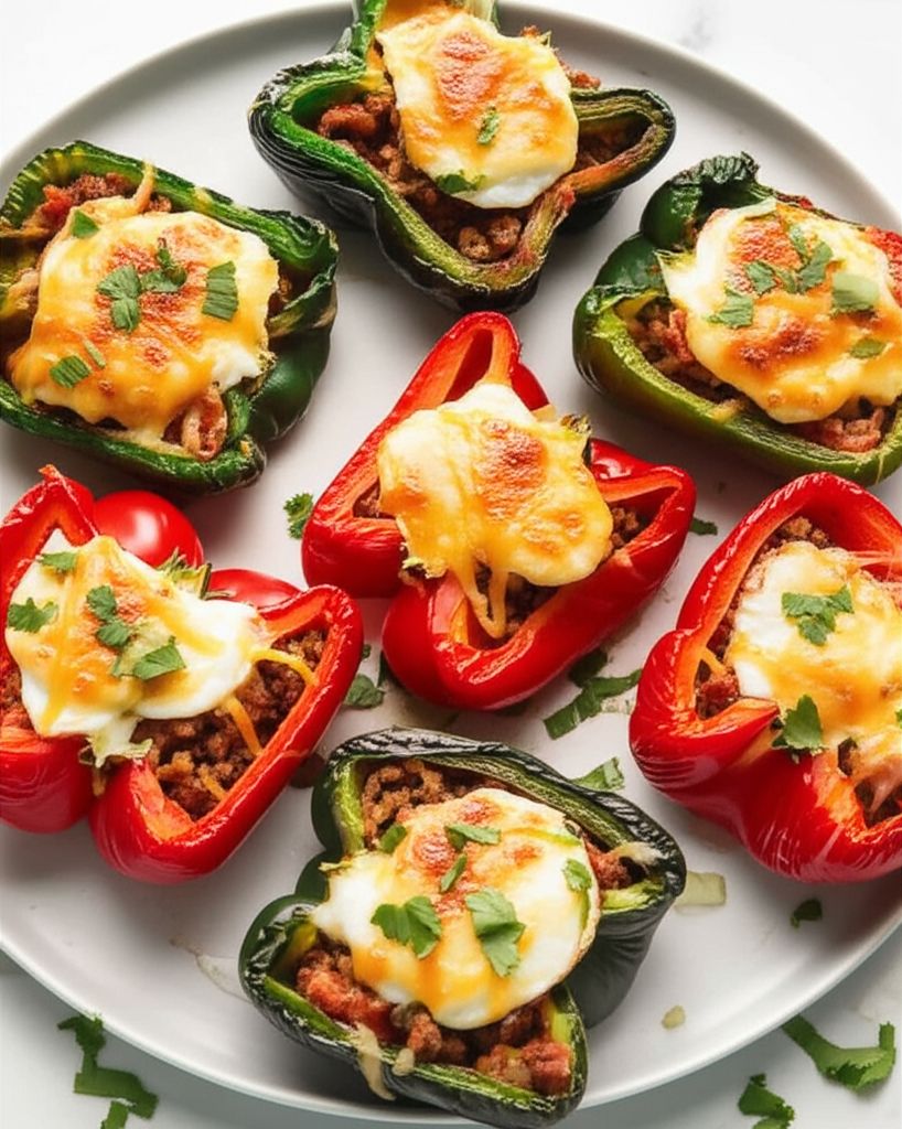Keto Chorizo-Stuffed Peppers