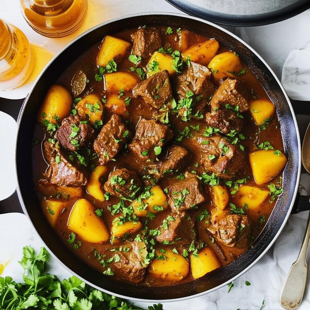 Lamb Stew with Potatoes and Cilantro