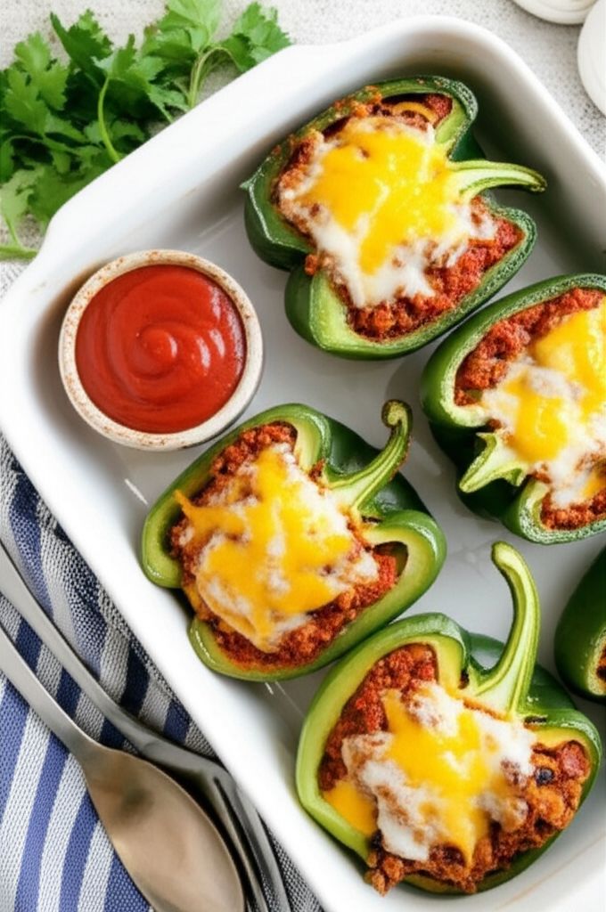 Lasagna Pepper Boats
