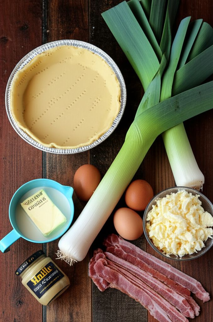Leek and Bacon Quiche with Maille® Dijon Originale Mustard
