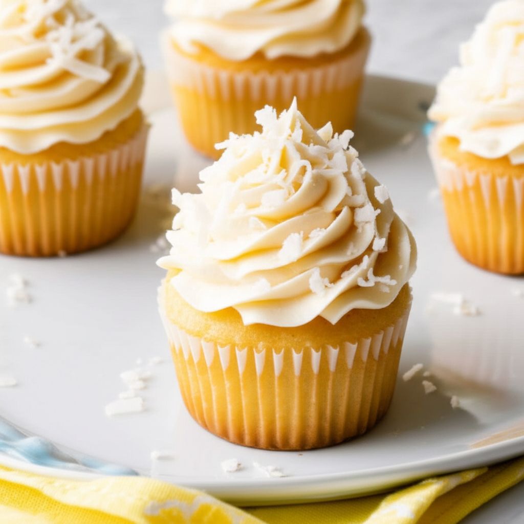 Lemon Coconut Cupcakes