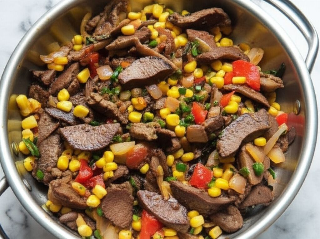 Lengua (Beef Tongue) Stir-Fry