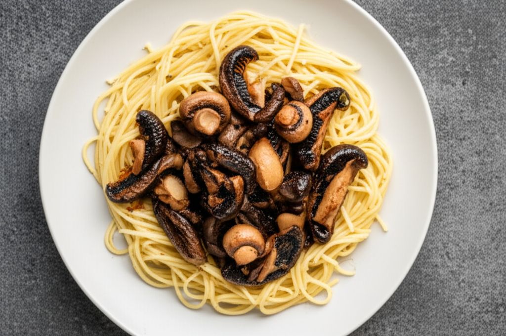 Linguine with Portobello Mushrooms