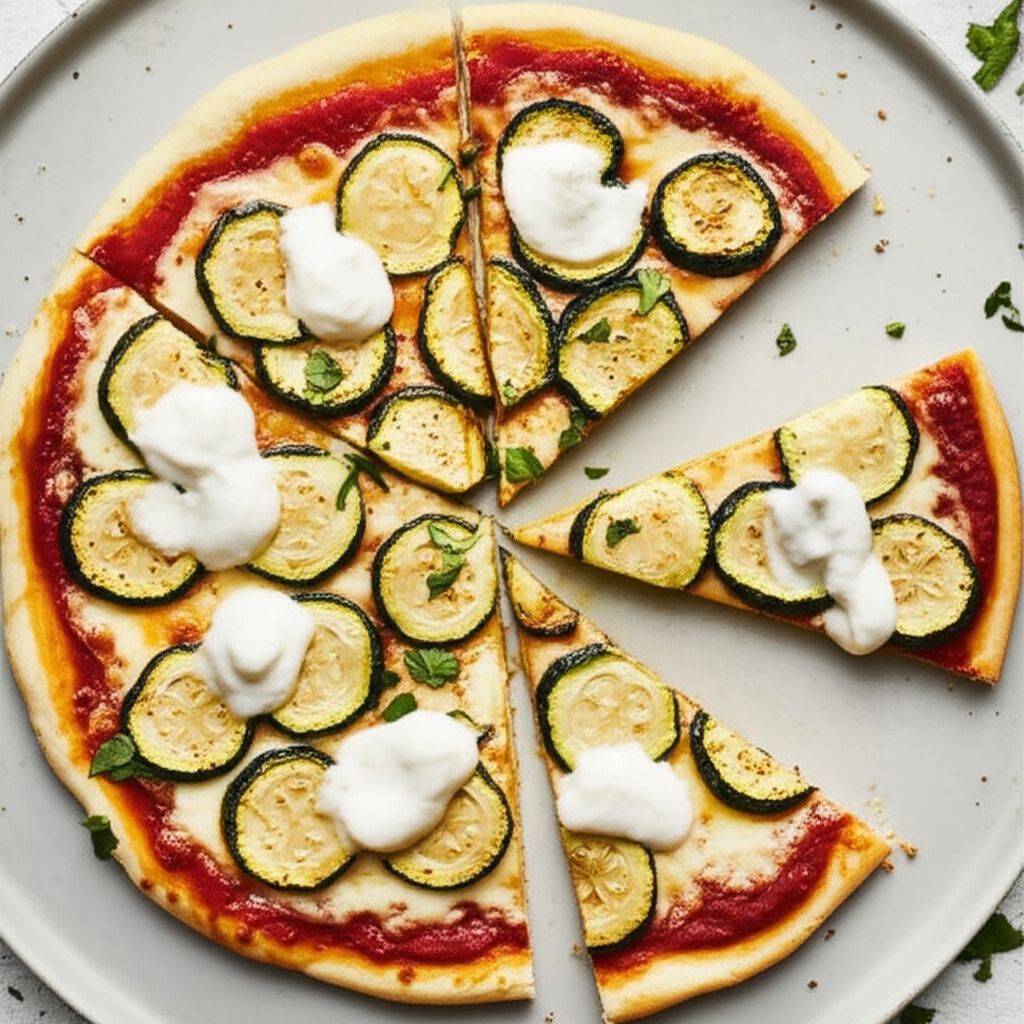 Mascarpone Zucchini Pizza