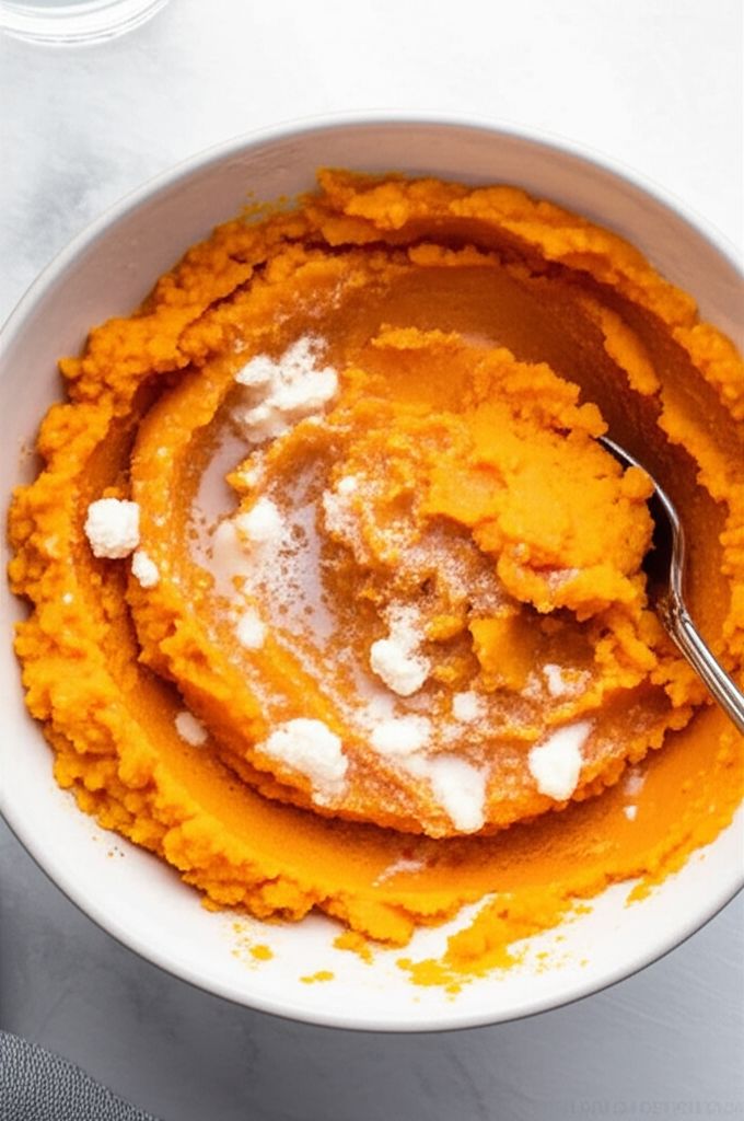 Mashed Sweet Potatoes in the Microwave Recipe