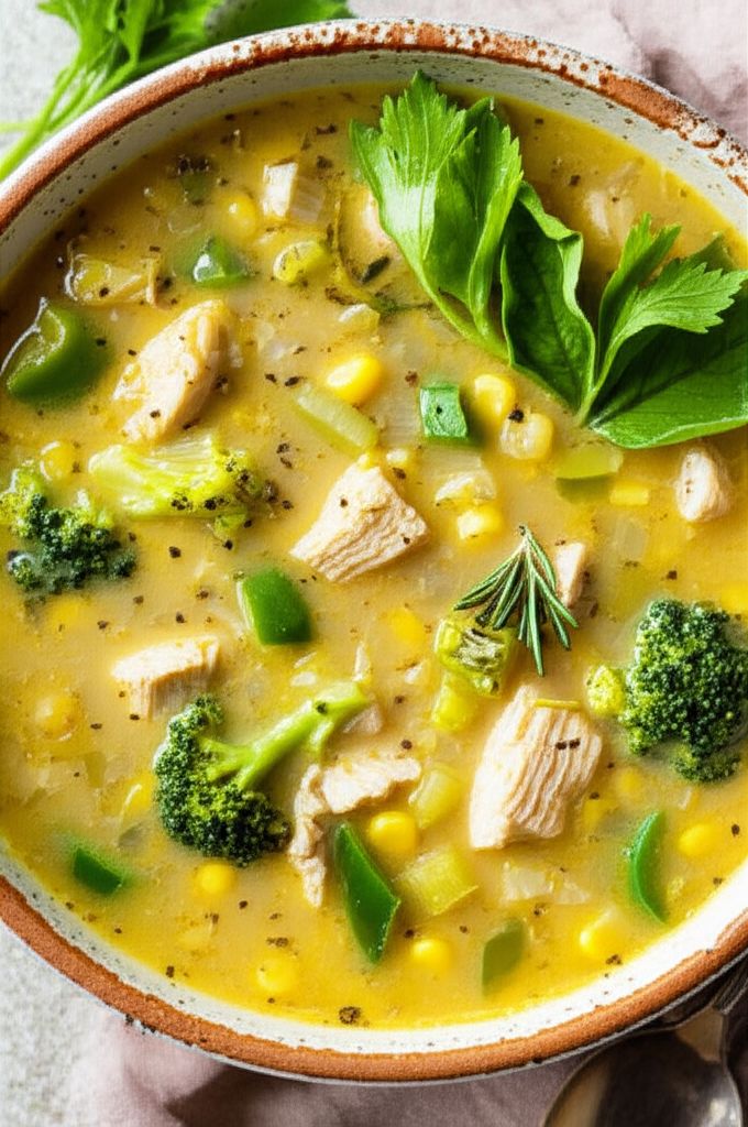 Meghan and Jenn's Veggie, Chicken and Herb Soup