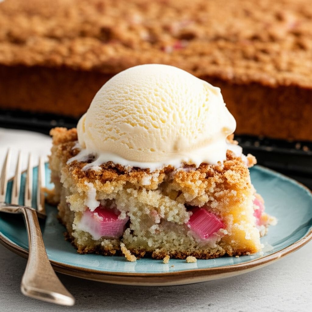 Old-Fashioned Rhubarb Cake