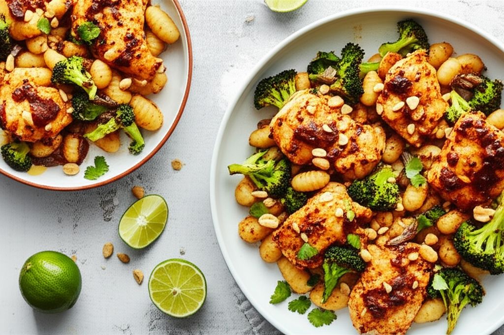 Peanut Chicken with Gnocchi