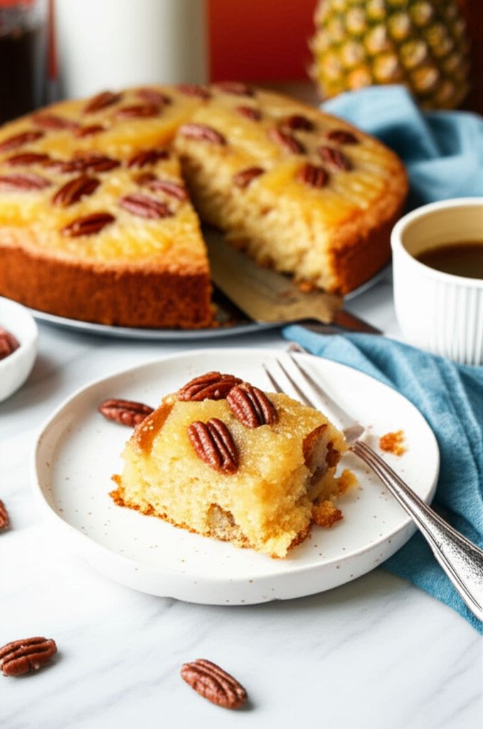 Pecan Pineapple Coffee Cake