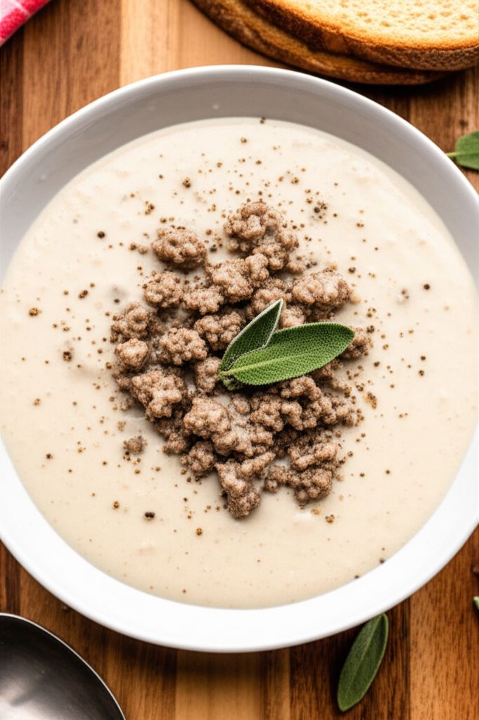 Peppery Sausage Breakfast Gravy