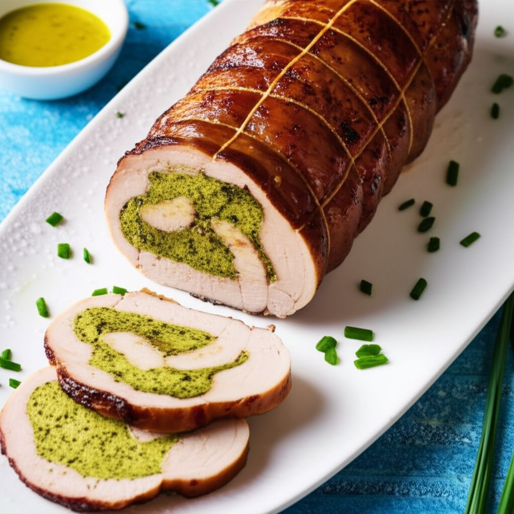 Pistachio Stuffed Pork Tenderloin