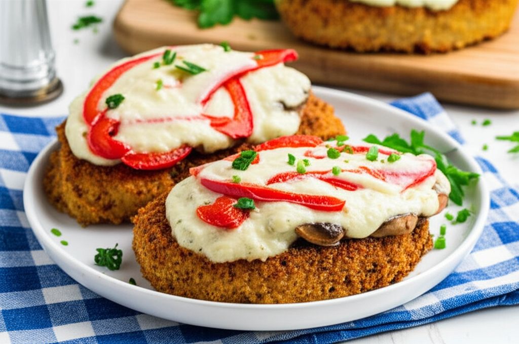 Pork Chop and Roasted Red Pepper Bake