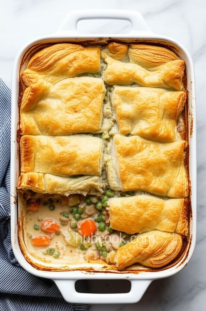 Puff Pastry Chicken and Leek Casserole